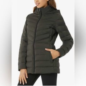 32 Degrees Heat Women's Hooded 4-Way Stretch Jacket (Arol Green, mediuml)